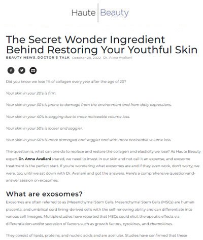 Dr. Avaliani Media Feature